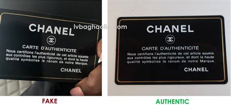 fake chanel items|authenticity card Chanel.